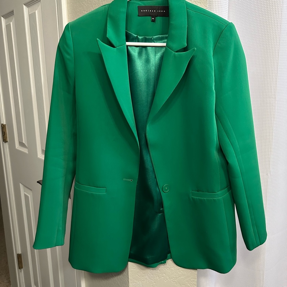 Endless Rose Vibrant Green Blazer